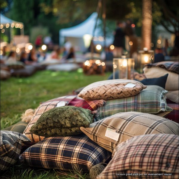 Louez votre coussin plaid pour un événement réussi